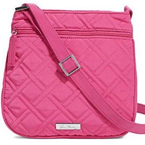 VERA BRADLEY PETITE DOUBLE ZIP HIPSTER CROSSBODY BAG